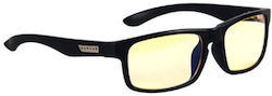 Очила за игри Gunnar Enigma Onyx с регулируеми силиконови подложки за нос и хромирани рамки