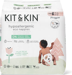 Kit & Kin Eco-Friendly Hypoallergenic No. 6 για 14+kg 24τμχ Kit & Kin Eco-Friendly Hypoallergenic No. 6 για 14+kg 24τμχ