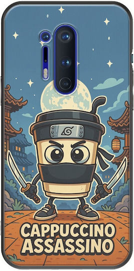 Brainrot Cappuccino Assasino Oneplus 8 Pro Черен TPU Черен Силикон