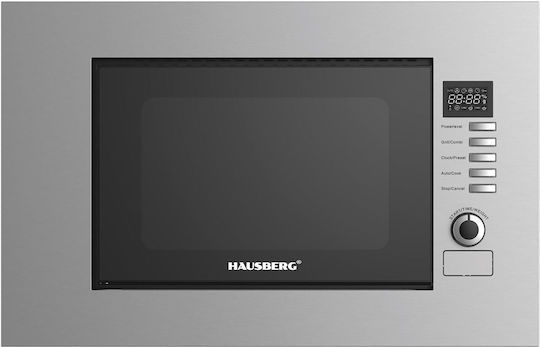 Hausberg Cuptor cu microunde încorporat cu Grill 20lt Inox