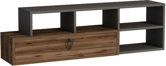 TV Stand Duru Walnut-Anthracite M135xP29.6xH38cm