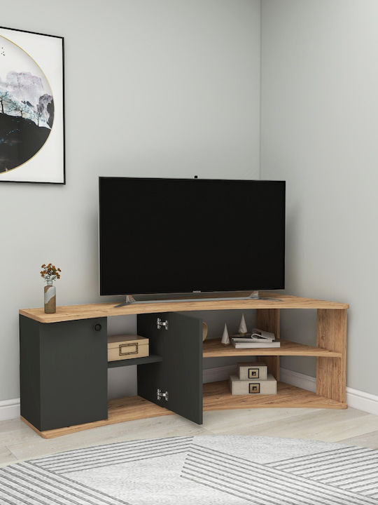 TV-Ständer Termera Kiefer-Anthrazit M135xT67,7xH48,6cm
