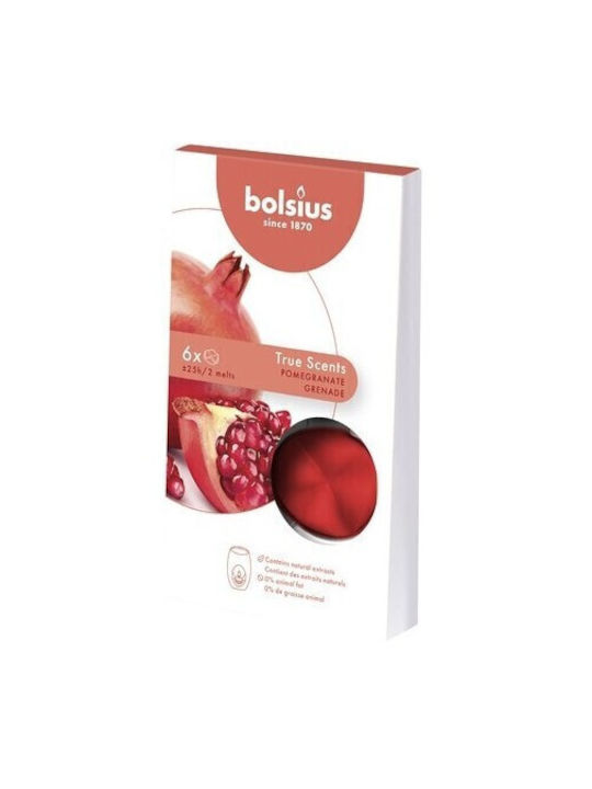 Bolsius Ароматен восъчен топ True Scents с аромат Нар 6бр 106гр