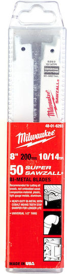 Milwaukee 48016293 General Purpose Saw Blade 200mm 50pcs Mw
