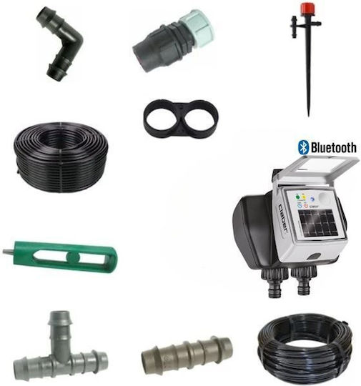 Claber Automatic Irrigation System Drip for 50 Pots with Controller