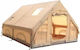 Inflatable Camping Tent Beige 4 Seasons for 8 People 400x300x210cm