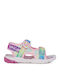 Kids' Sandals Unicorn with Hoop & Loop Closure & Lights Pink