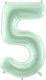 Baloane Cifre Verde Mentă 86 Cm – 34″ 5