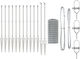 vidaXL Galvanized Concertina Wire Fencing Set Silver 0.6x25m