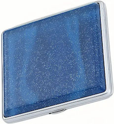 Zigarettenetui 20 Zigaretten Blau Strass