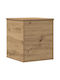 vidaXL Wooden Storage Box with Lid Brown 40x42x46cm 1pcs