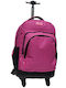 Must Team Σχολική Τσάντα Τρόλεϊ Δημοτικού Ροζ 32lt 31 x 26 x 45εκ