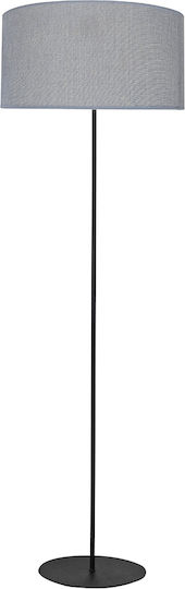 Heronia Floor Lamp Height 140x Length 40 cm with E27 Lamp Bulb Base Grey