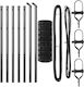 vidaXL Wire Fencing Galvanized Set Gray 0.4x25m