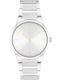 Calvin Klein Γυναικείο Ρολόι 32mm Μπαταρίας με Ασημί Μεταλλικό Μπρασελέ