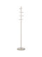 Bizzotto Metallic Coat Rack Ecru 35x35x181.5cm