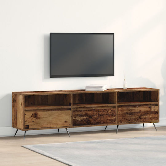 TV Stand Made of Metal & Reclaimed Wood L150xD30xH44.5cm