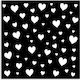 Thick Stencil 12x12cm Stamperia Timeless Hearts