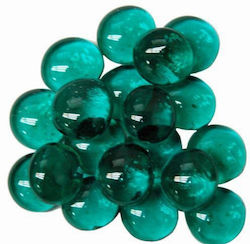 Chessex Crystal Teal Glass Stones In 4" Tube 40