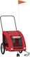 vidaXL Dog Carrying Red Bicycle Trailer for 45kg Pets