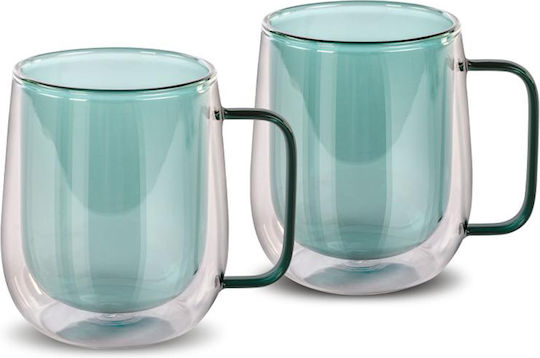 Lamart Vaso Set Glass Water Green 250ml 2 Pieces