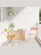Outdoor-Stuhl Metallisch Mustard 2Stück 42x42εκ.