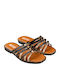 Women's Flat Sandals in Black Color