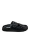 Leather Women's Flat Sandals Anatomic in Black Color