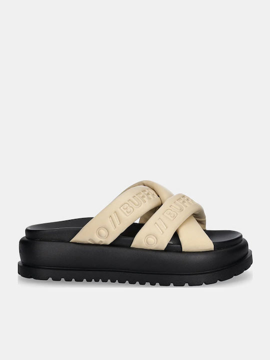 Buffalo Women's Flat Sandals Flatforms in Beige Color 16022781