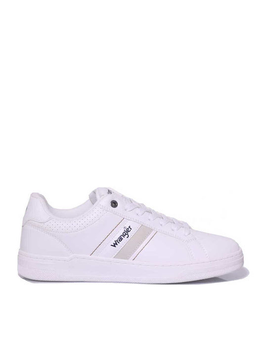 Wrangler Ανδρικά Ανατομικά Sneakers Λευκά
