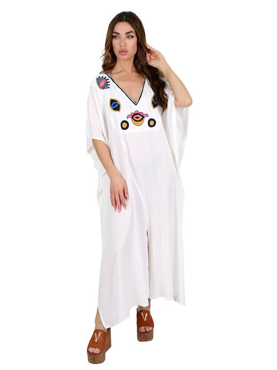 Aquablue Women's Caftan Beachwear White