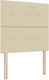 vidaXL Stoff Kopfstütze für Betten Beige 80x128cm