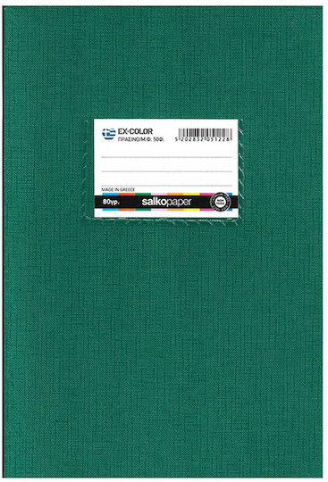 Salko Paper Heft Übungsbuch Handschrift (Bildraum) B5 50 Blätter Ex Color Grün 1Stück