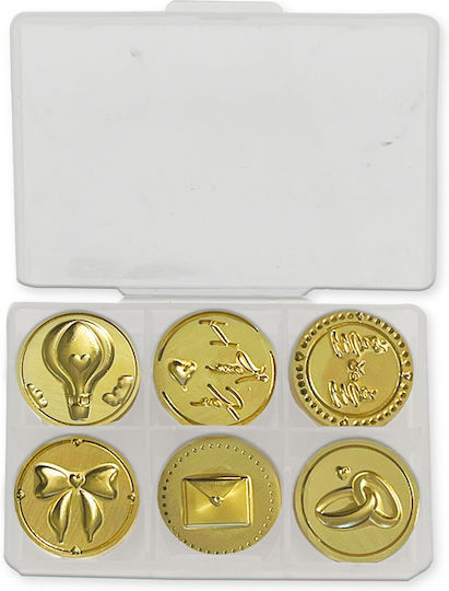 Timeless Wedding Sealing Wax Stamp Set Stamperia 6 Pieces