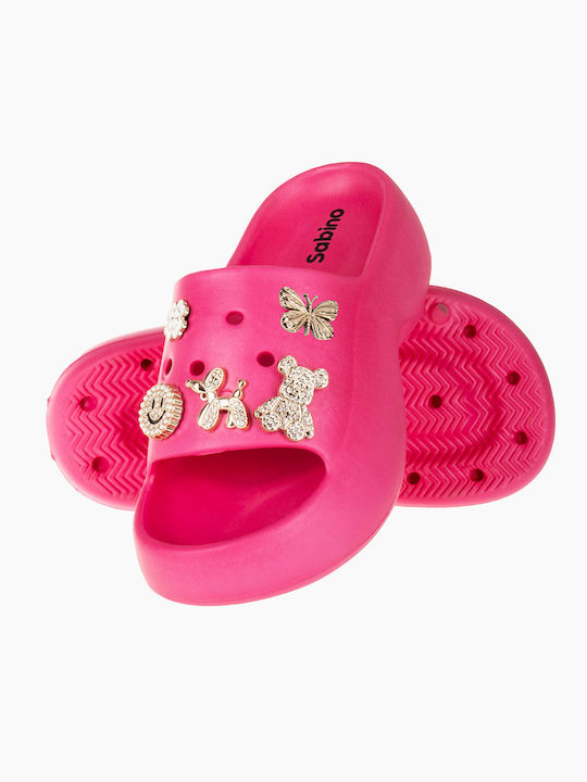 Sabino Slides в Фукзия Цвят