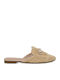 Flat Mules in Beige Color