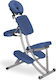 Habys K012 Metallic Portable Blue Massage and Physiotherapy Chair 78x50cm