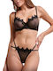 Chicret Underwear Set with Slip Black