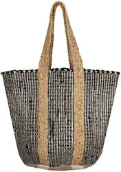 Aquablue Wicker Beach Bag Black