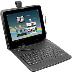 Tracer Flip Cover με Πληκτρολόγιο (Universal 9.7") Μαύρη