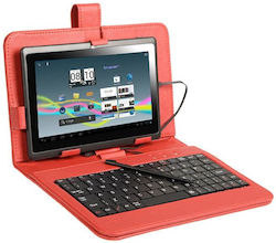 Tracer Flip Cover με Πληκτρολόγιο (Up to 7" tablets) Κόκκινη