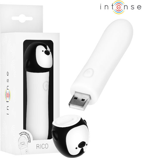 Intense Penguin Mini Δονητής Bullet με Απομακρυσμένο Έλεγχο 10cm Λευκός