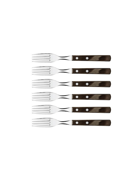 Tramontina Set de Furculițe Alimente Inoxidabile Maro 6buc Tramontina Set de Furculițe Alimente Inoxidabile Maro 6buc