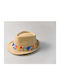 CL Kids' Hat Fedora Straw Beige