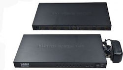 Detech Hdmi Splitter Female To 8x Hdmi Female Up To 1080p 1920 X 1080 Speed Up To 10.2gbps
