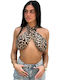 Γυναικεία Μπλούζα Animal Print Λεοπάρ