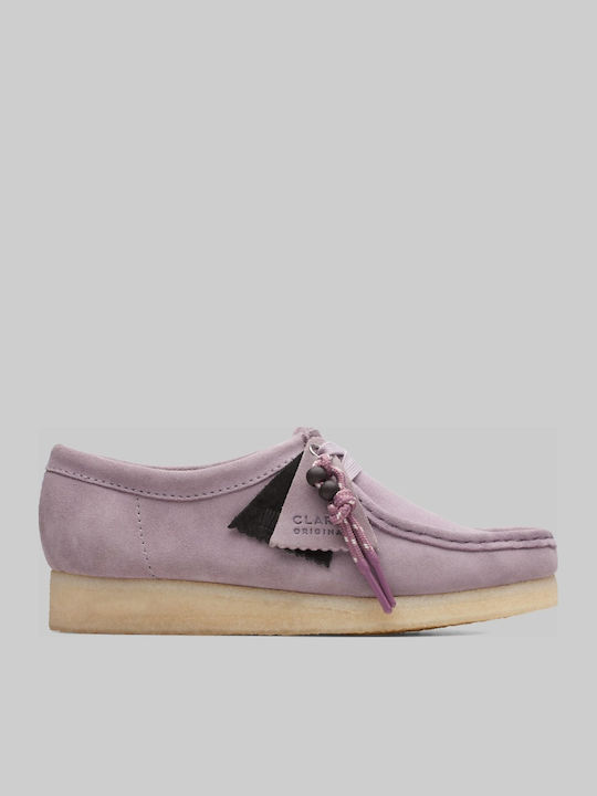 Wallabee Women's Moccasins in Purple Color