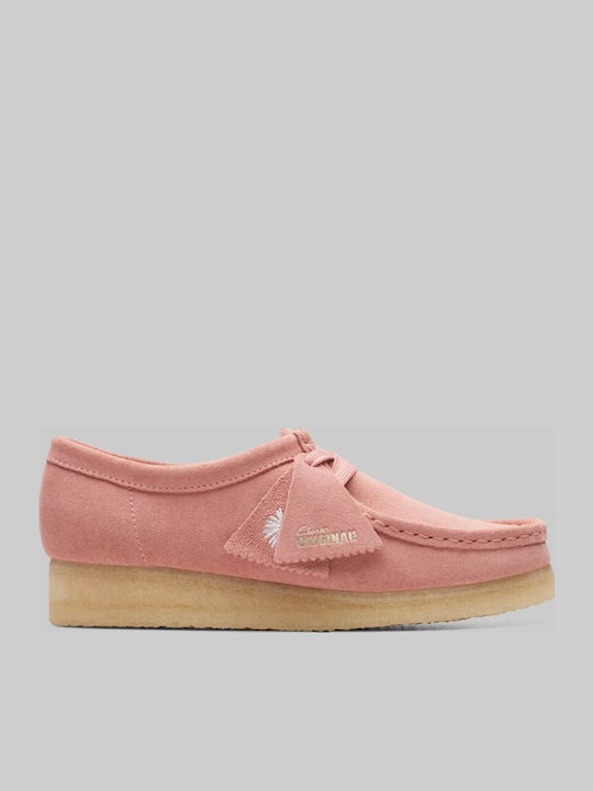 Clarks Γυναικεία Μοκασίνια σε Ροζ Χρώμα