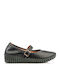 Leather Ballerinas Black