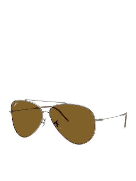 Ray Ban Reverse Unisex Γυαλιά Ηλίου με Ασημί Σκελετό με Polarized